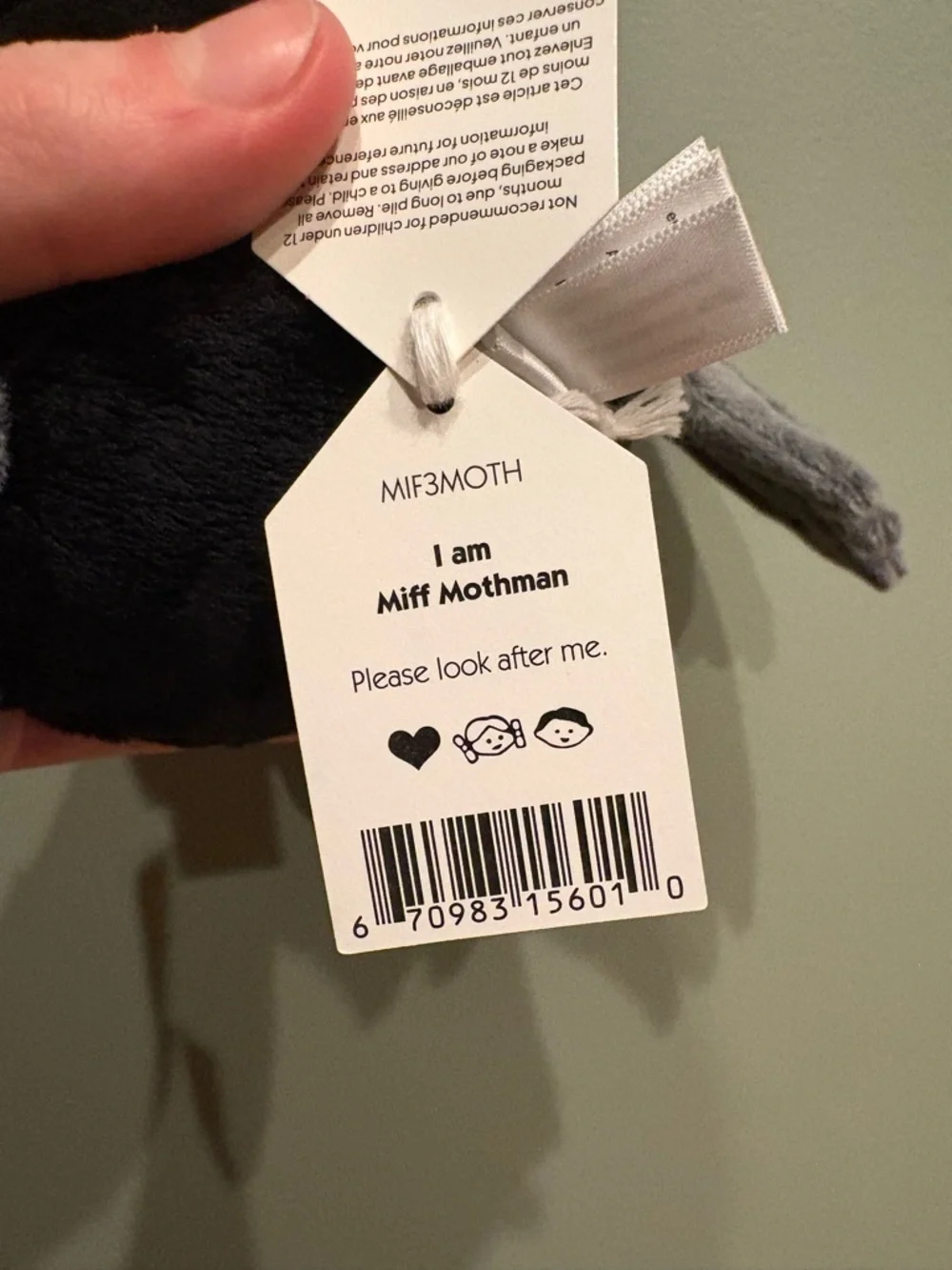 Jellycat Miff Mothman BNWT✨Rare & Retired - Authentic Halloween FAST SHIPPING! - Picture 8 of 9